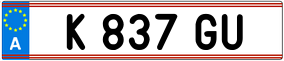 Trailer License Plate